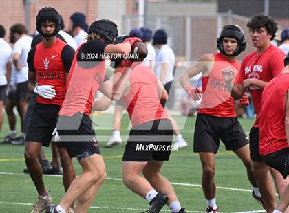 Thumbnail 1 in St. John Bosco vs. Palos Verdes (Battle At The Beach) photogallery.