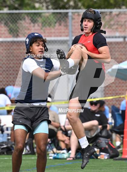 Thumbnail 3 in St. John Bosco vs. Palos Verdes (Battle At The Beach) photogallery.