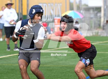 Thumbnail 2 in St. John Bosco vs. Palos Verdes (Battle At The Beach) photogallery.