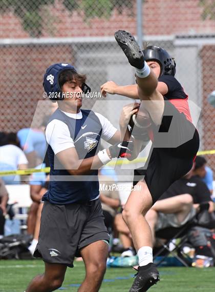 Thumbnail 3 in St. John Bosco vs. Palos Verdes (Battle At The Beach) photogallery.
