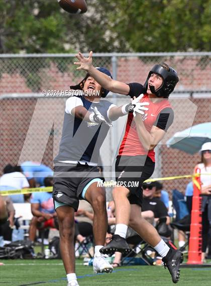 Thumbnail 1 in St. John Bosco vs. Palos Verdes (Battle At The Beach) photogallery.