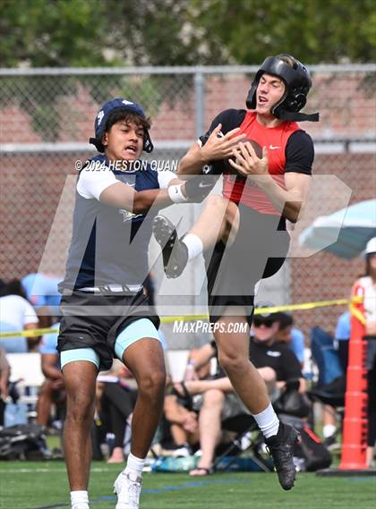 Thumbnail 1 in St. John Bosco vs. Palos Verdes (Battle At The Beach) photogallery.