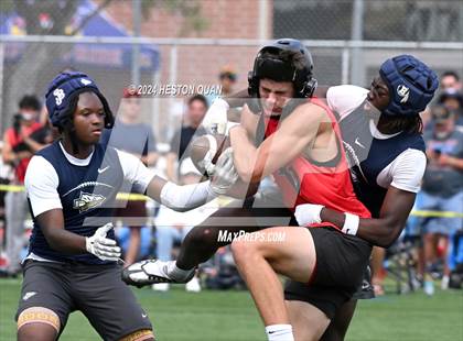 Thumbnail 3 in St. John Bosco vs. Palos Verdes (Battle At The Beach) photogallery.