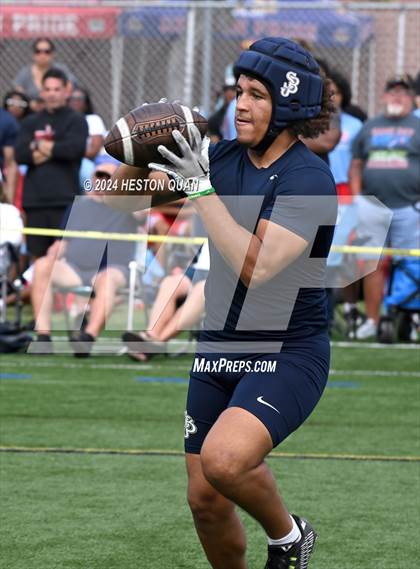 Thumbnail 1 in St. John Bosco vs. Palos Verdes (Battle At The Beach) photogallery.