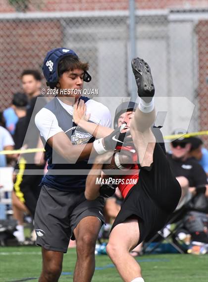 Thumbnail 2 in St. John Bosco vs. Palos Verdes (Battle At The Beach) photogallery.