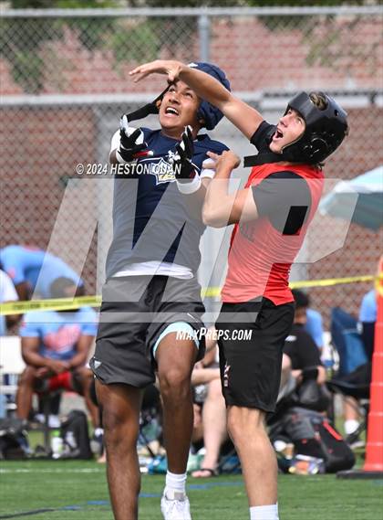 Thumbnail 2 in St. John Bosco vs. Palos Verdes (Battle At The Beach) photogallery.