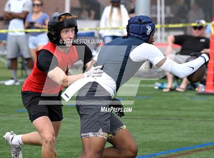 Thumbnail 1 in St. John Bosco vs. Palos Verdes (Battle At The Beach) photogallery.