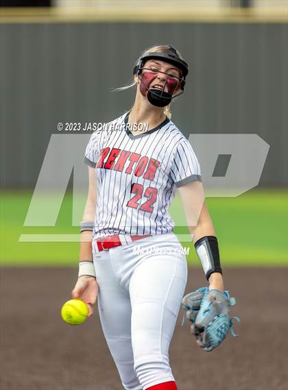 Thumbnail 2 in Trenton @ Muenster (UIL Softball 2A Region 2 Semifinal) photogallery.