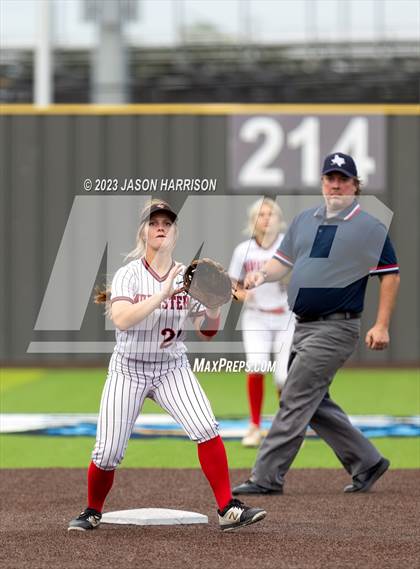 Thumbnail 2 in Trenton @ Muenster (UIL Softball 2A Region 2 Semifinal) photogallery.