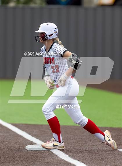 Thumbnail 2 in Trenton @ Muenster (UIL Softball 2A Region 2 Semifinal) photogallery.