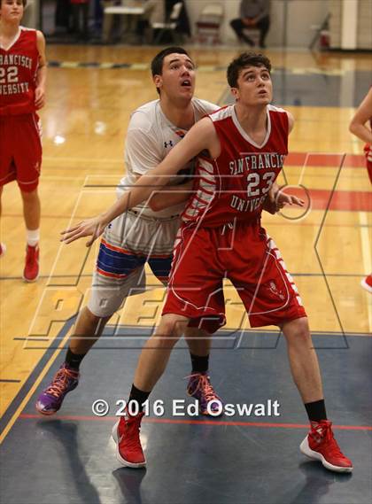 Thumbnail 2 in St. Joseph Notre Dame vs. University (CIF NCS D5 Final) photogallery.