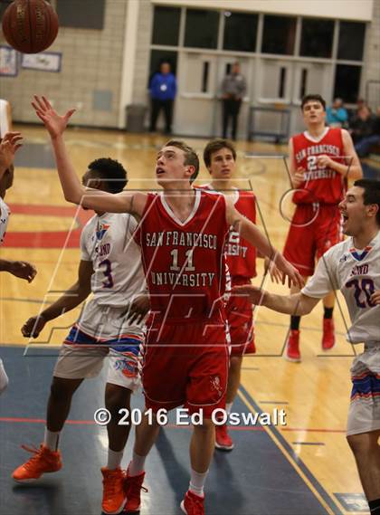 Thumbnail 2 in St. Joseph Notre Dame vs. University (CIF NCS D5 Final) photogallery.
