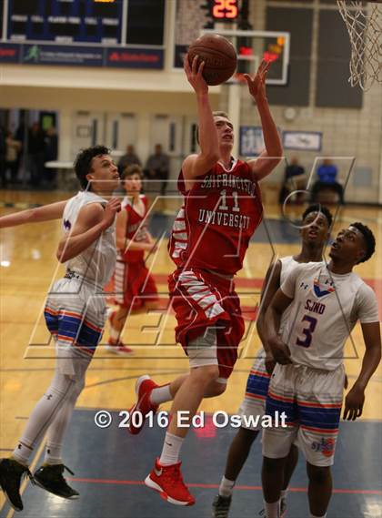 Thumbnail 2 in St. Joseph Notre Dame vs. University (CIF NCS D5 Final) photogallery.
