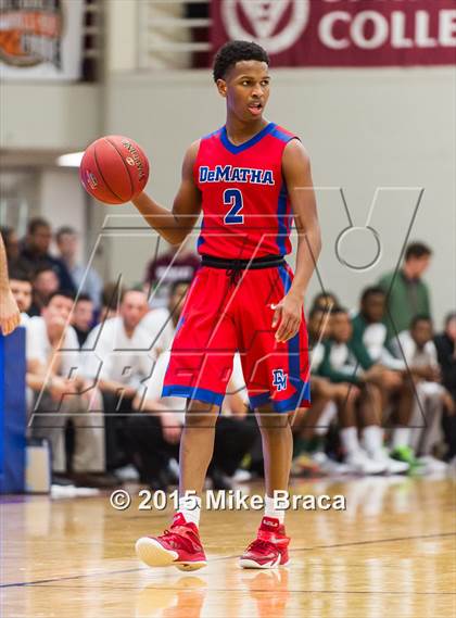 Thumbnail 2 in DeMatha vs. Roselle Catholic (Spalding HoopHall Classic) photogallery.