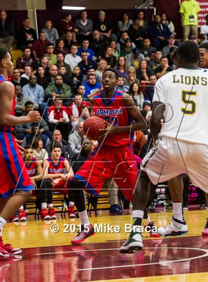 Thumbnail 1 in DeMatha vs. Roselle Catholic (Spalding HoopHall Classic) photogallery.