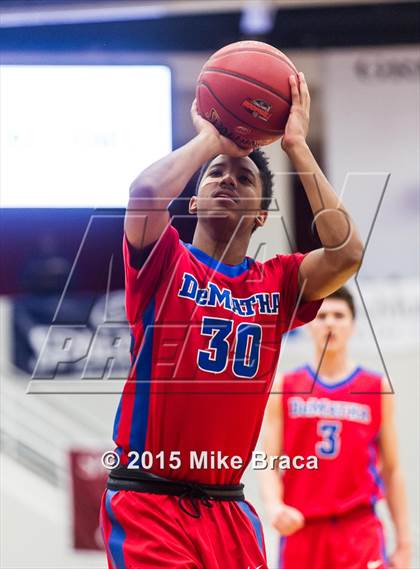 Thumbnail 2 in DeMatha vs. Roselle Catholic (Spalding HoopHall Classic) photogallery.