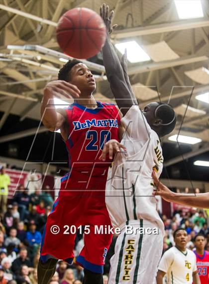 Thumbnail 1 in DeMatha vs. Roselle Catholic (Spalding HoopHall Classic) photogallery.