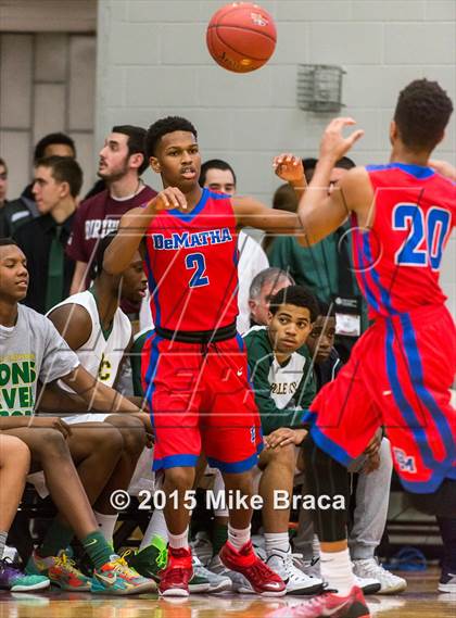 Thumbnail 3 in DeMatha vs. Roselle Catholic (Spalding HoopHall Classic) photogallery.