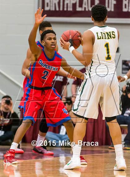 Thumbnail 3 in DeMatha vs. Roselle Catholic (Spalding HoopHall Classic) photogallery.