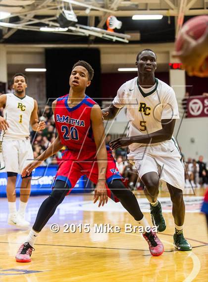 Thumbnail 1 in DeMatha vs. Roselle Catholic (Spalding HoopHall Classic) photogallery.