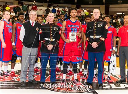 Thumbnail 2 in DeMatha vs. Roselle Catholic (Spalding HoopHall Classic) photogallery.