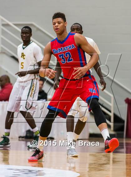 Thumbnail 3 in DeMatha vs. Roselle Catholic (Spalding HoopHall Classic) photogallery.