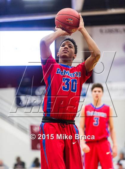Thumbnail 3 in DeMatha vs. Roselle Catholic (Spalding HoopHall Classic) photogallery.