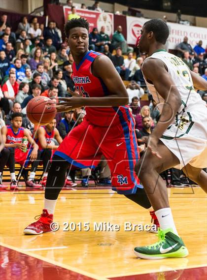 Thumbnail 3 in DeMatha vs. Roselle Catholic (Spalding HoopHall Classic) photogallery.