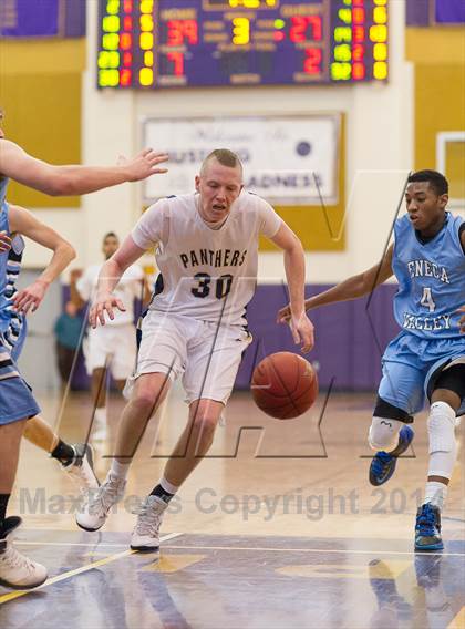 Thumbnail 1 in Seneca Valley vs. Franklin Regional (WPIAL Class AAAA Playoff - Round 1)  photogallery.