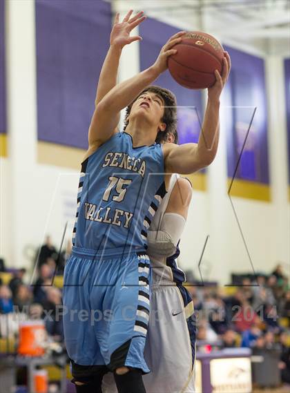 Thumbnail 1 in Seneca Valley vs. Franklin Regional (WPIAL Class AAAA Playoff - Round 1)  photogallery.