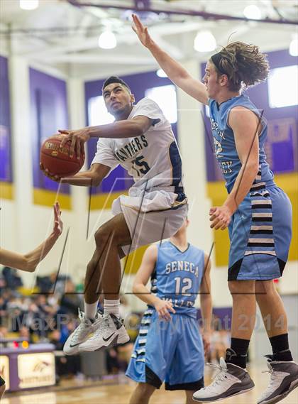 Thumbnail 1 in Seneca Valley vs. Franklin Regional (WPIAL Class AAAA Playoff - Round 1)  photogallery.