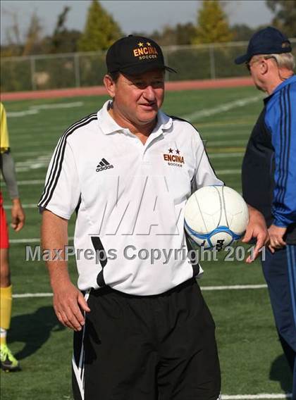 Thumbnail 2 in Vacaville Christian vs. Encina Prep (CIF SJS D6 Final) photogallery.