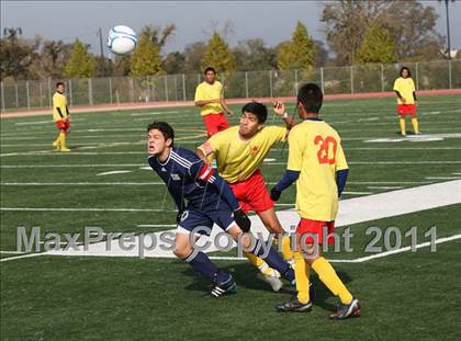 Thumbnail 1 in Vacaville Christian vs. Encina Prep (CIF SJS D6 Final) photogallery.