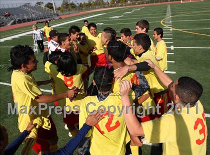 Thumbnail 1 in Vacaville Christian vs. Encina Prep (CIF SJS D6 Final) photogallery.