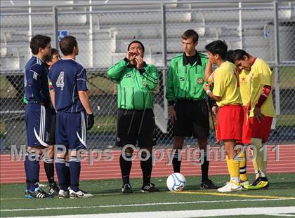 Thumbnail 3 in Vacaville Christian vs. Encina Prep (CIF SJS D6 Final) photogallery.