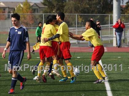 Thumbnail 1 in Vacaville Christian vs. Encina Prep (CIF SJS D6 Final) photogallery.