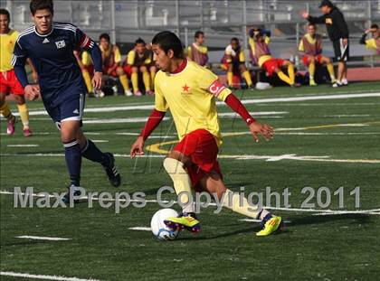 Thumbnail 3 in Vacaville Christian vs. Encina Prep (CIF SJS D6 Final) photogallery.