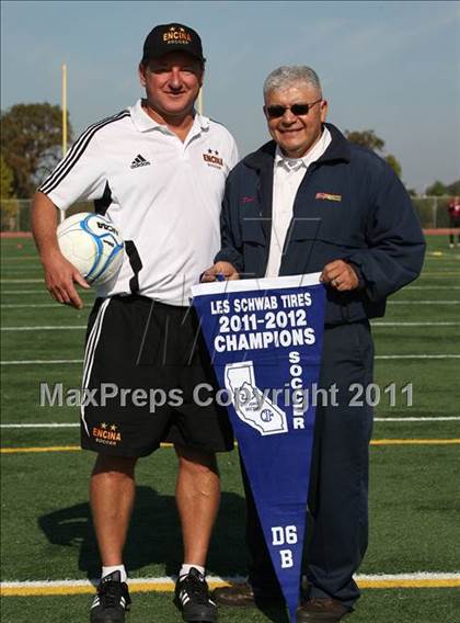 Thumbnail 3 in Vacaville Christian vs. Encina Prep (CIF SJS D6 Final) photogallery.