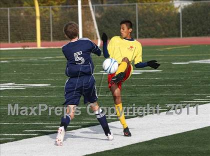 Thumbnail 2 in Vacaville Christian vs. Encina Prep (CIF SJS D6 Final) photogallery.