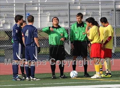 Thumbnail 2 in Vacaville Christian vs. Encina Prep (CIF SJS D6 Final) photogallery.