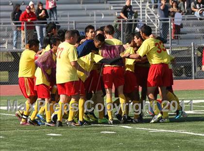 Thumbnail 1 in Vacaville Christian vs. Encina Prep (CIF SJS D6 Final) photogallery.