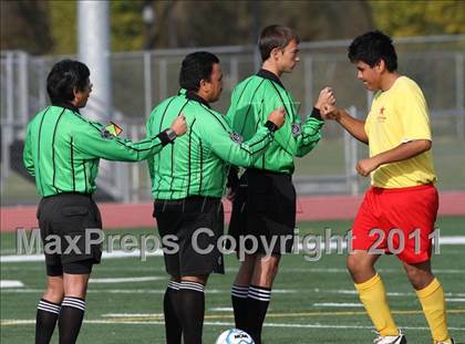 Thumbnail 2 in Vacaville Christian vs. Encina Prep (CIF SJS D6 Final) photogallery.