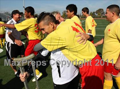 Thumbnail 3 in Vacaville Christian vs. Encina Prep (CIF SJS D6 Final) photogallery.