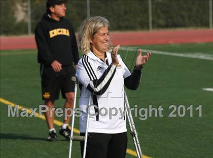 Thumbnail 3 in Vacaville Christian vs. Encina Prep (CIF SJS D6 Final) photogallery.