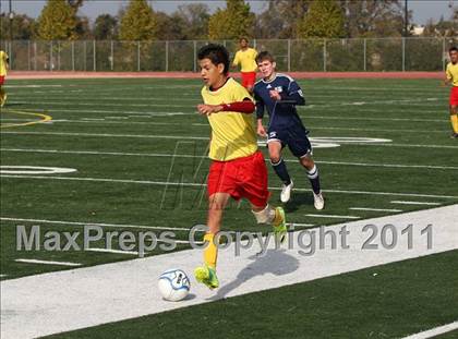 Thumbnail 1 in Vacaville Christian vs. Encina Prep (CIF SJS D6 Final) photogallery.
