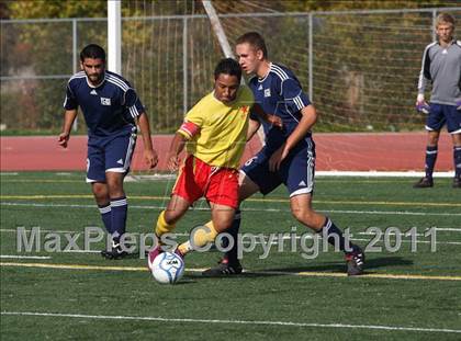 Thumbnail 3 in Vacaville Christian vs. Encina Prep (CIF SJS D6 Final) photogallery.