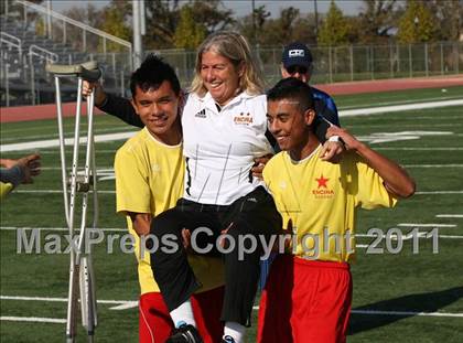 Thumbnail 1 in Vacaville Christian vs. Encina Prep (CIF SJS D6 Final) photogallery.
