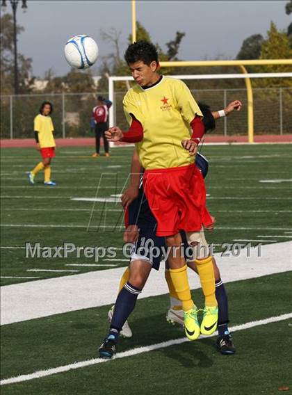 Thumbnail 3 in Vacaville Christian vs. Encina Prep (CIF SJS D6 Final) photogallery.