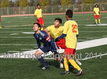 Thumbnail 3 in Vacaville Christian vs. Encina Prep (CIF SJS D6 Final) photogallery.