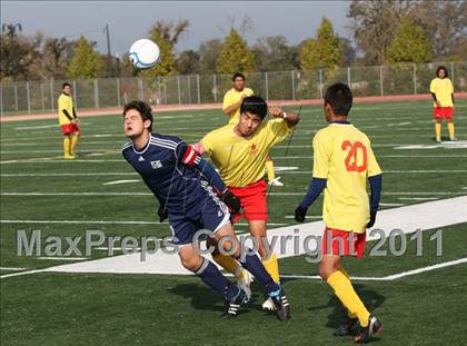 Thumbnail 2 in Vacaville Christian vs. Encina Prep (CIF SJS D6 Final) photogallery.